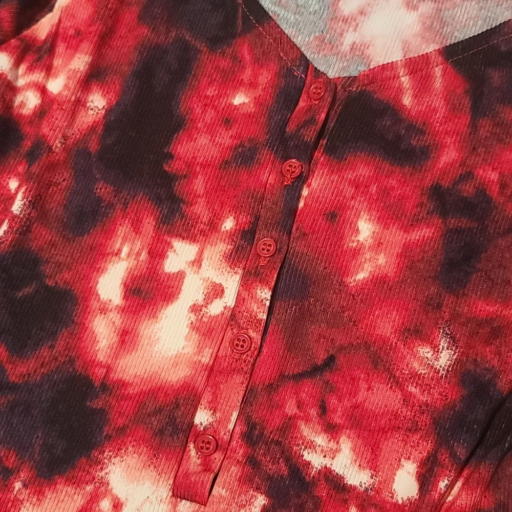 Red tie dye bodysuit - Picture 2 of 2